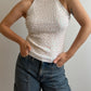 Silk and viscose white top