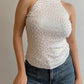 Silk and viscose white top