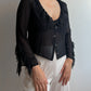 Pure silk black blouse