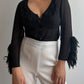 Pure silk black blouse