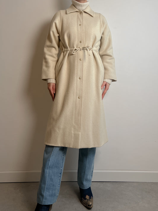 Pure wool ivory coat