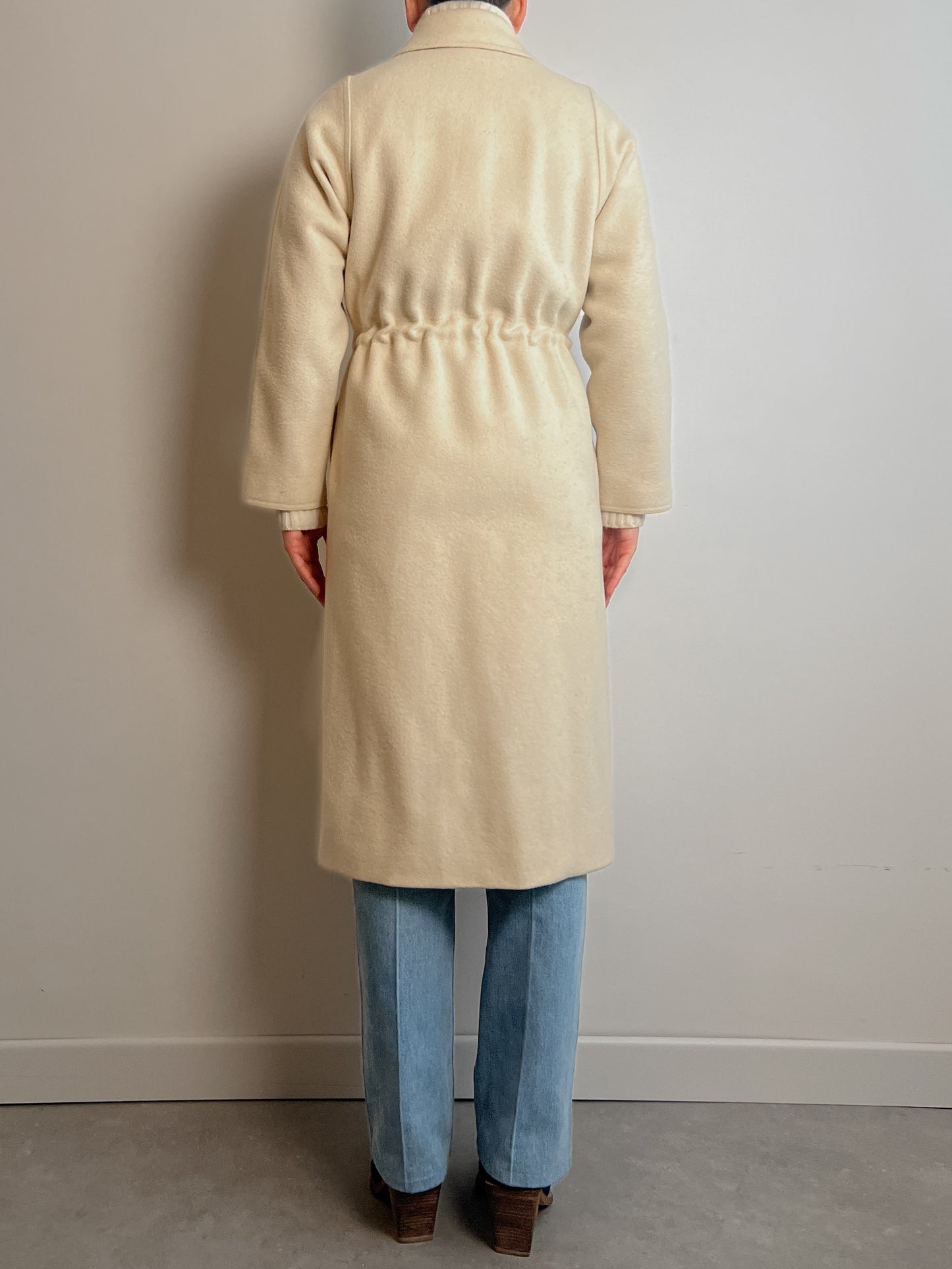 Pure wool ivory coat