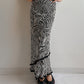 Pure viscose animalier skirt