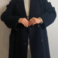 Wool and cashmere blue coat