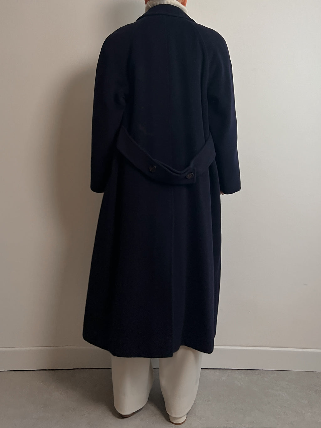 Wool and cashmere blue coat