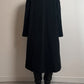 Piacenza wool and angora black coat