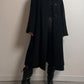 Piacenza wool and angora black coat