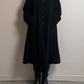 Piacenza wool and angora black coat