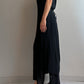 Pure viscose black long dress