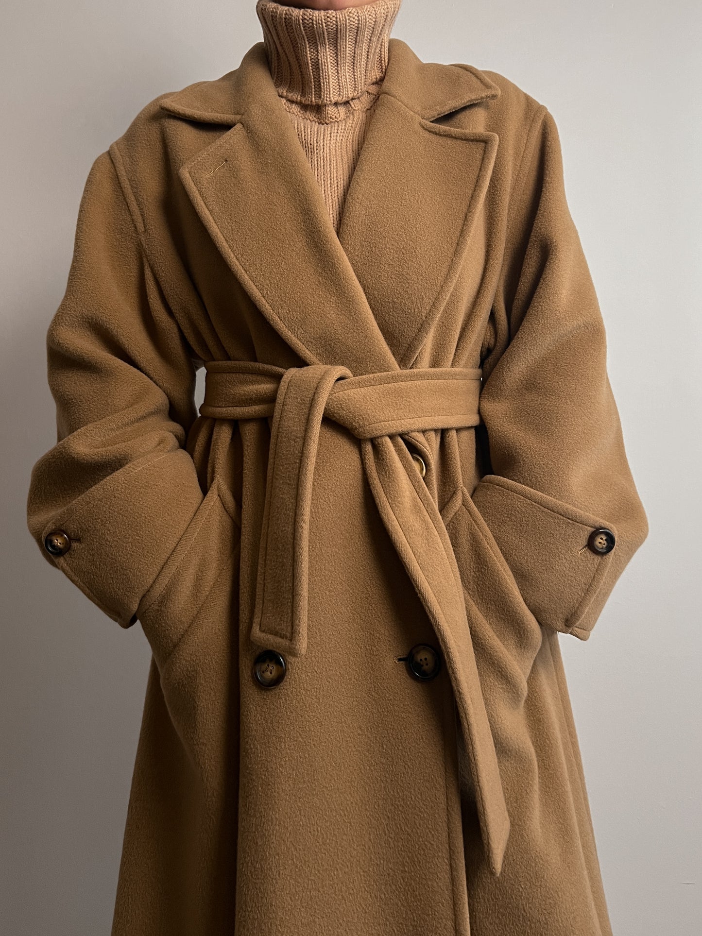 Marella pure wool camel coat