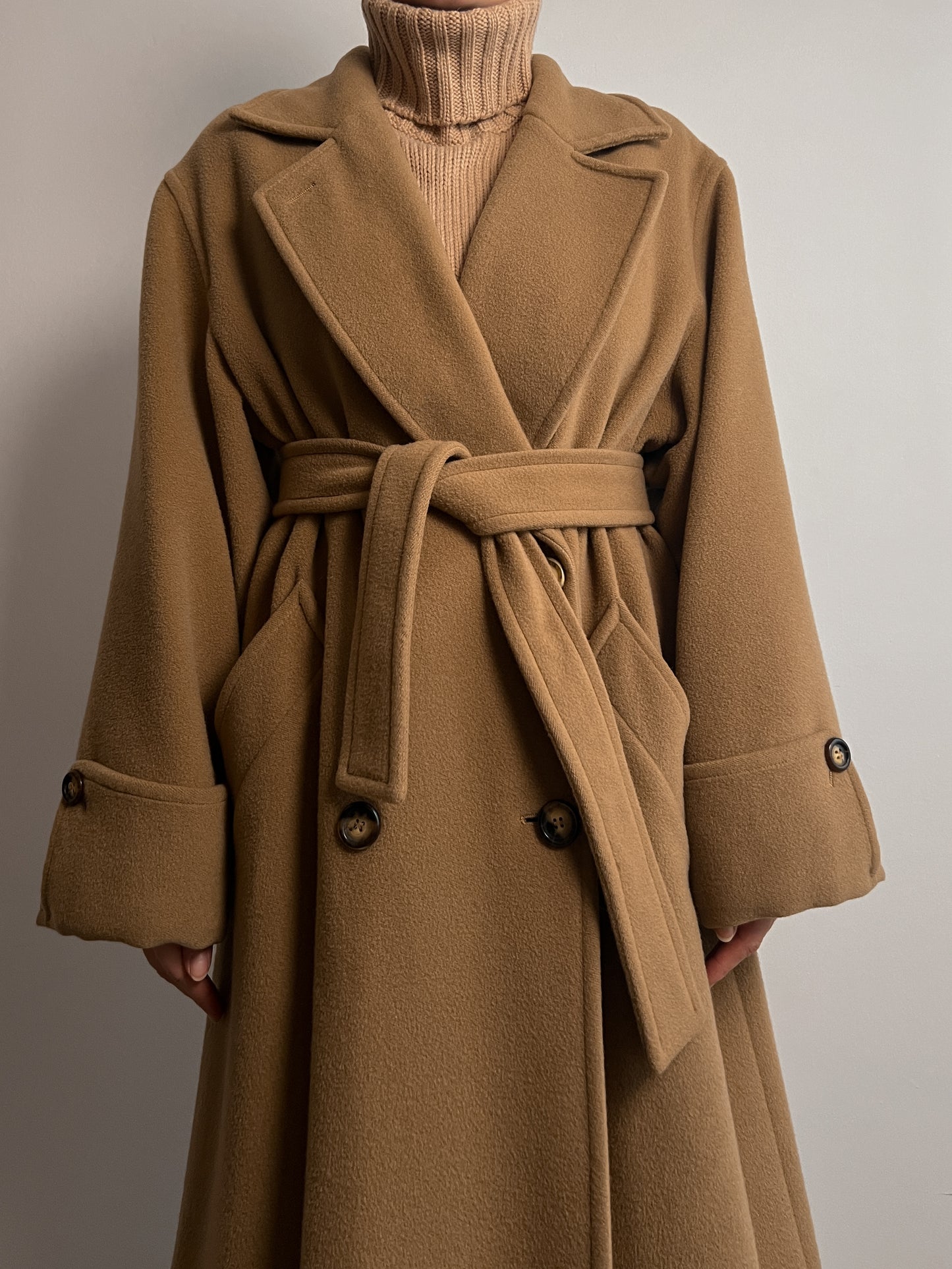 Marella pure wool camel coat