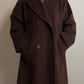 Piacenza pure wool chocolate coat