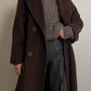 Piacenza pure wool chocolate coat