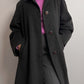 Piacenza wool and angora grey coat