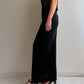 Pure viscose black long skirt