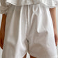 Pure cotton white bermuda