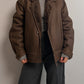 Real Shearling brown bomber