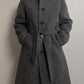 Alpaca and wool grey coat