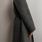 Alpaca and wool grey coat