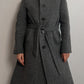 Alpaca and wool grey coat