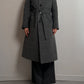 Alpaca and wool grey coat