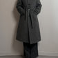 Alpaca and wool grey coat