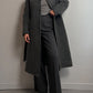 Alpaca and wool grey coat