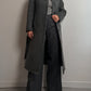 Alpaca and wool grey coat