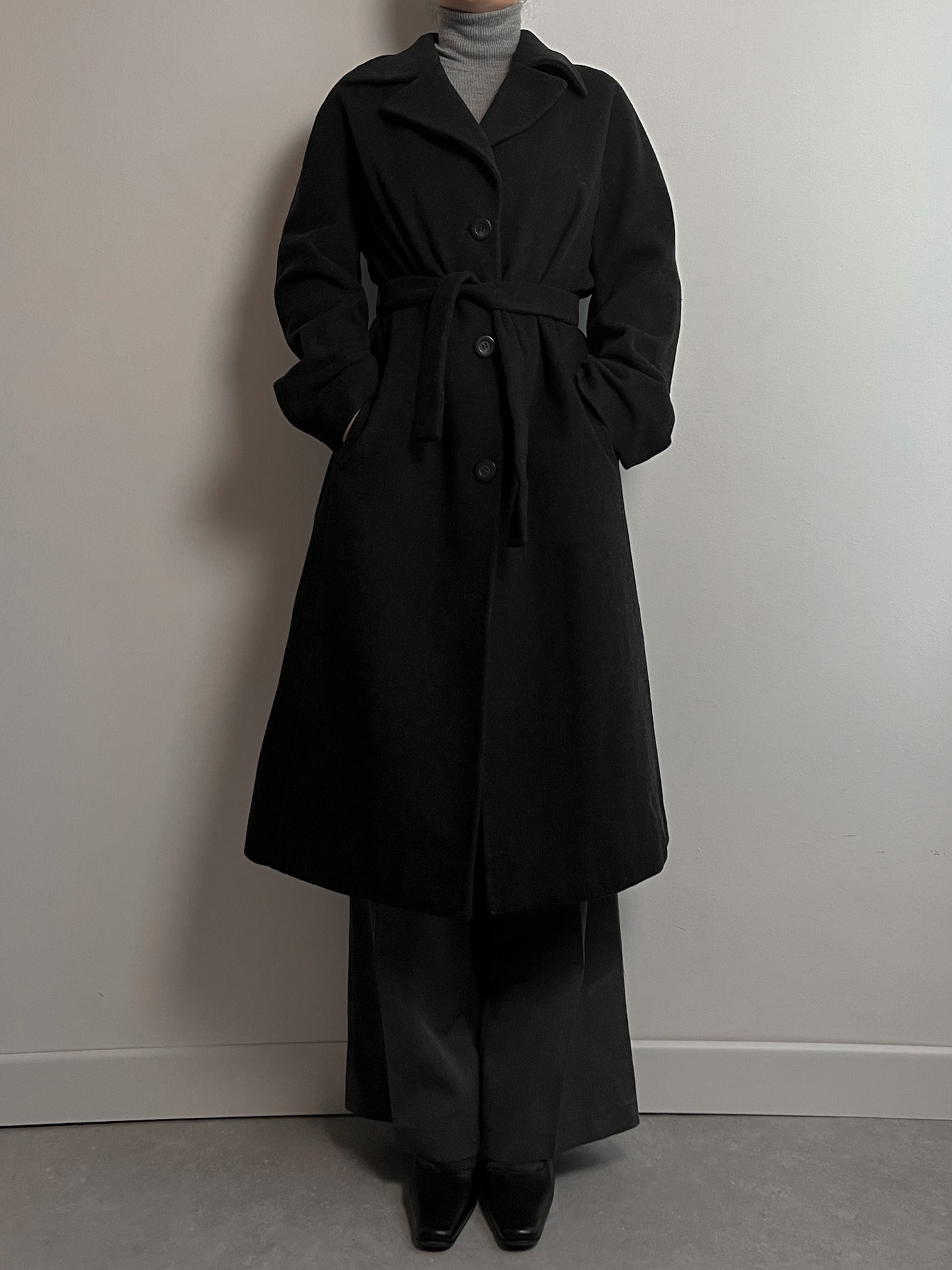 Luisa Spagnoli wool and cashmere grey coat