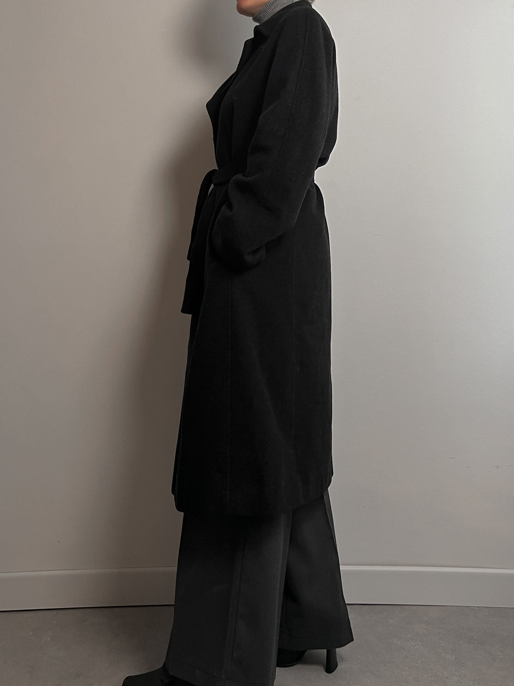Luisa Spagnoli wool and cashmere grey coat
