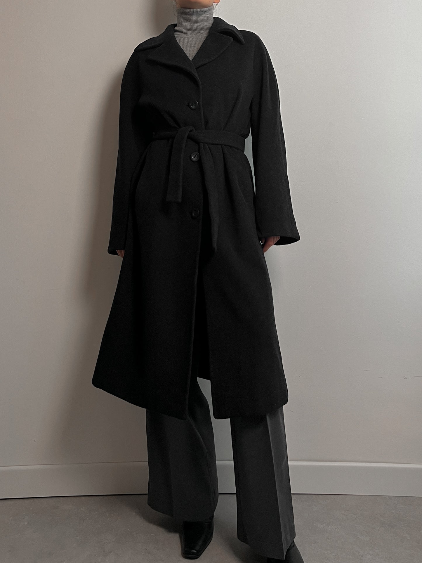 Luisa Spagnoli wool and cashmere grey coat