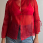 Pure silk red blouse