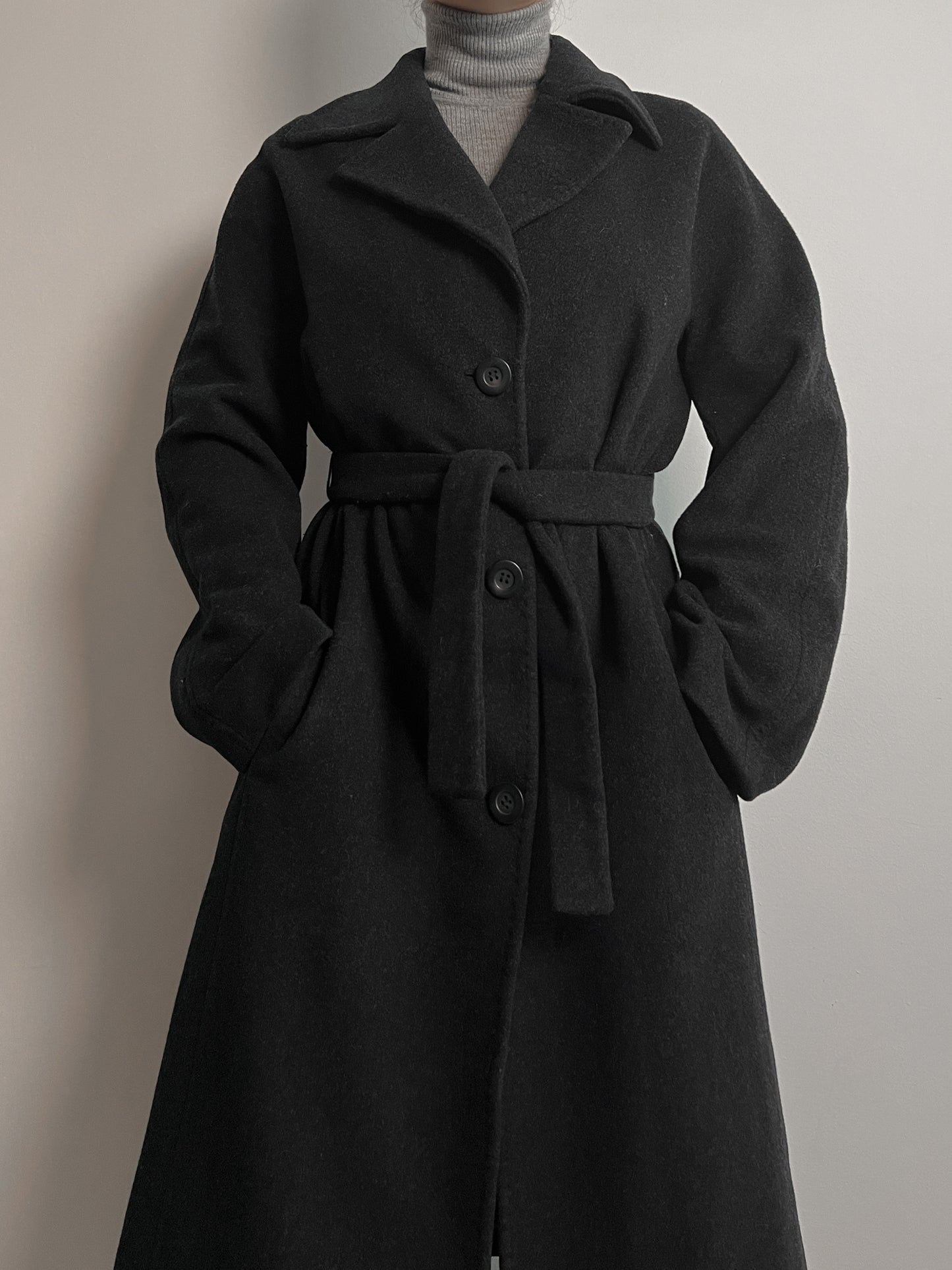 Luisa Spagnoli wool and cashmere grey coat