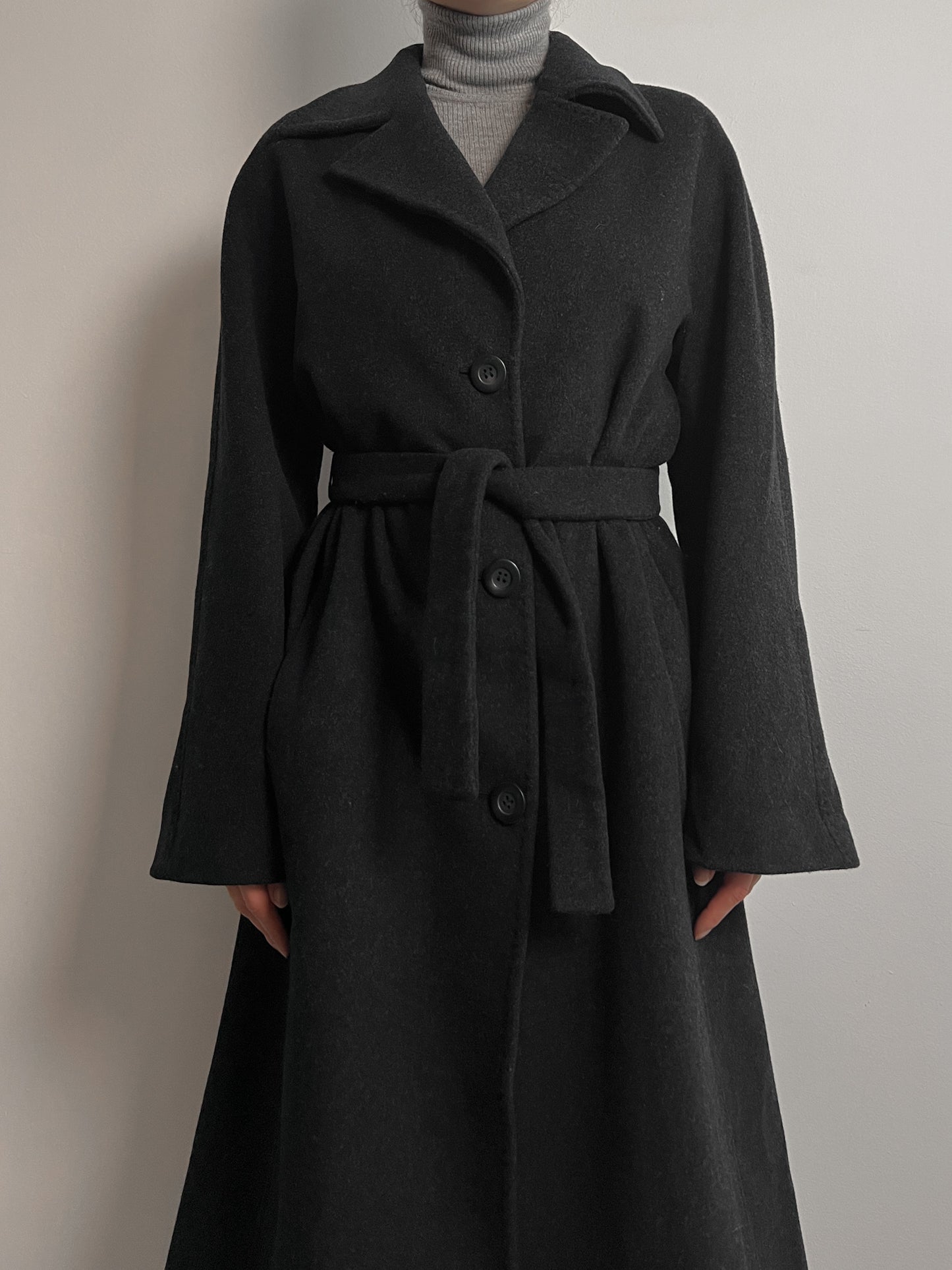 Luisa Spagnoli wool and cashmere grey coat