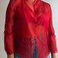 Pure silk red blouse