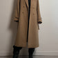 Wool camel long coat