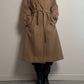 Wool camel long coat