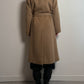 Wool camel long coat