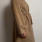 Wool camel long coat