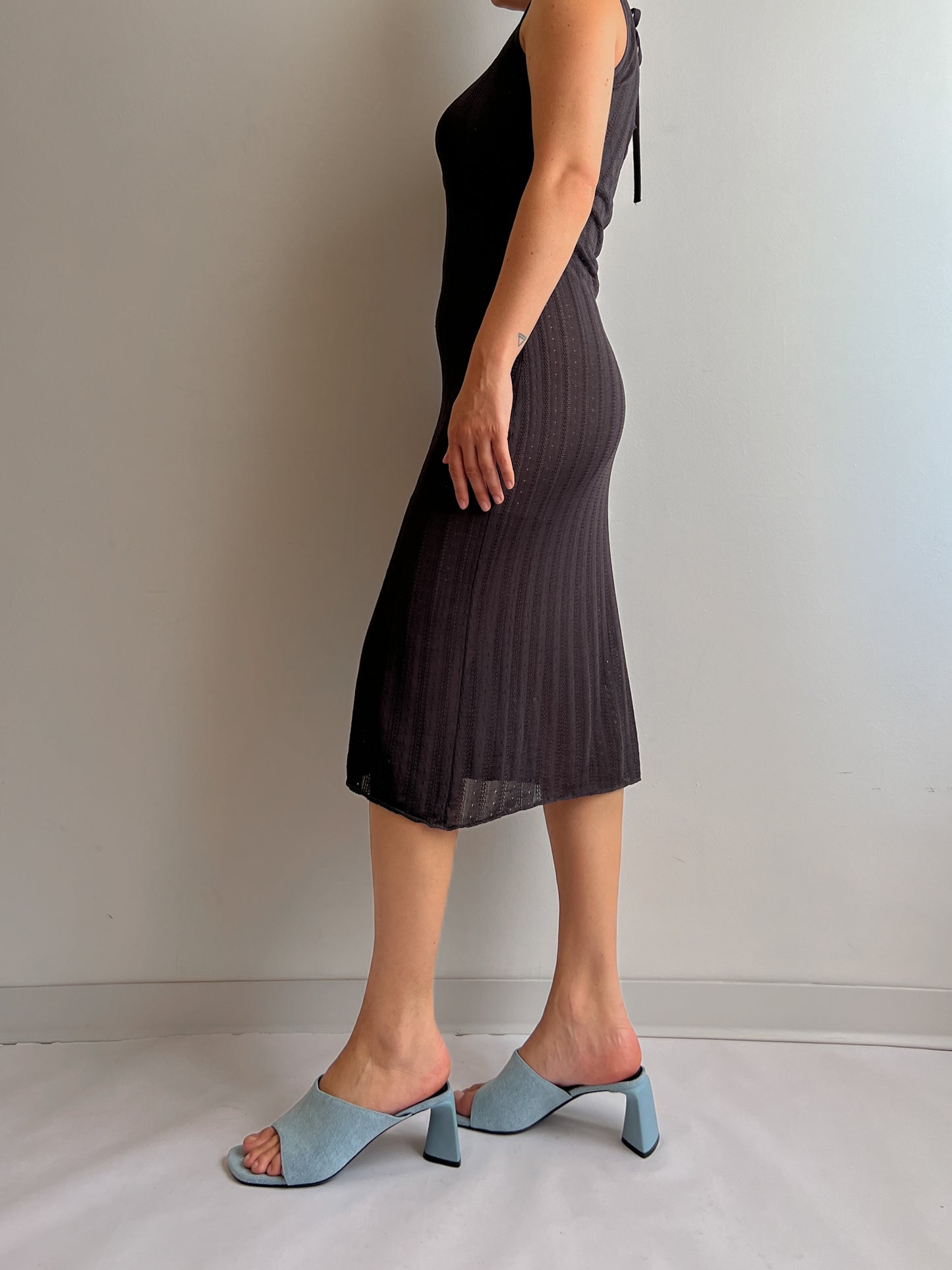 Pure viscose grey dress