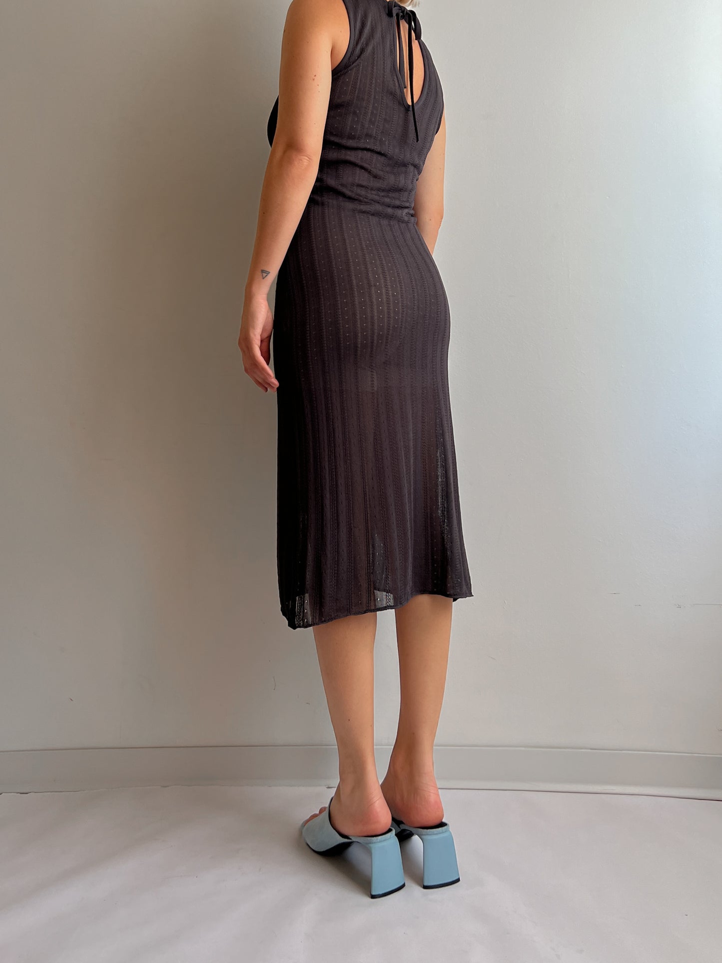 Pure viscose grey dress