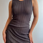 Pure viscose grey dress