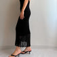 Viscose black long dress