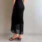 Viscose black long dress