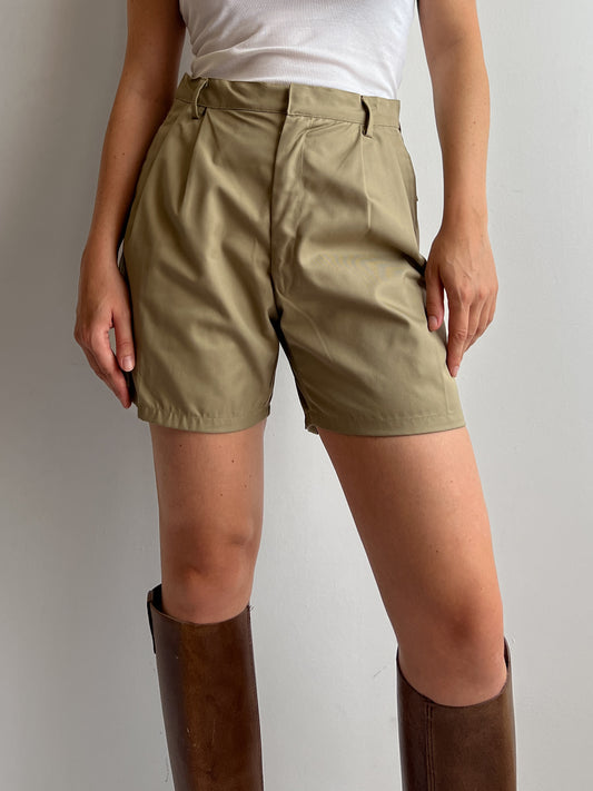 Pure cotton khaki bermuda