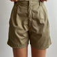 Pure cotton khaki bermuda