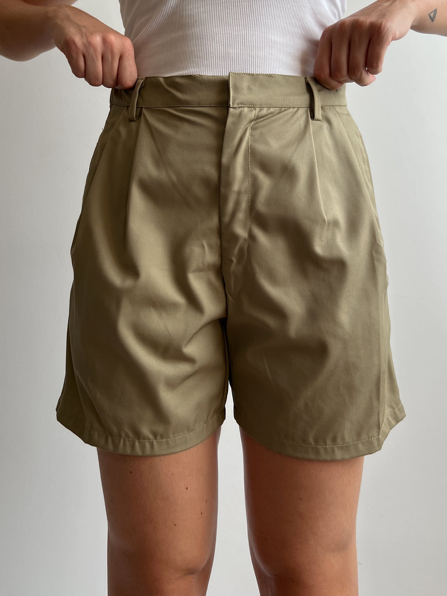 Pure cotton khaki bermuda