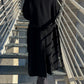 Wool doublebreast black coat