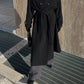 Wool doublebreast black coat