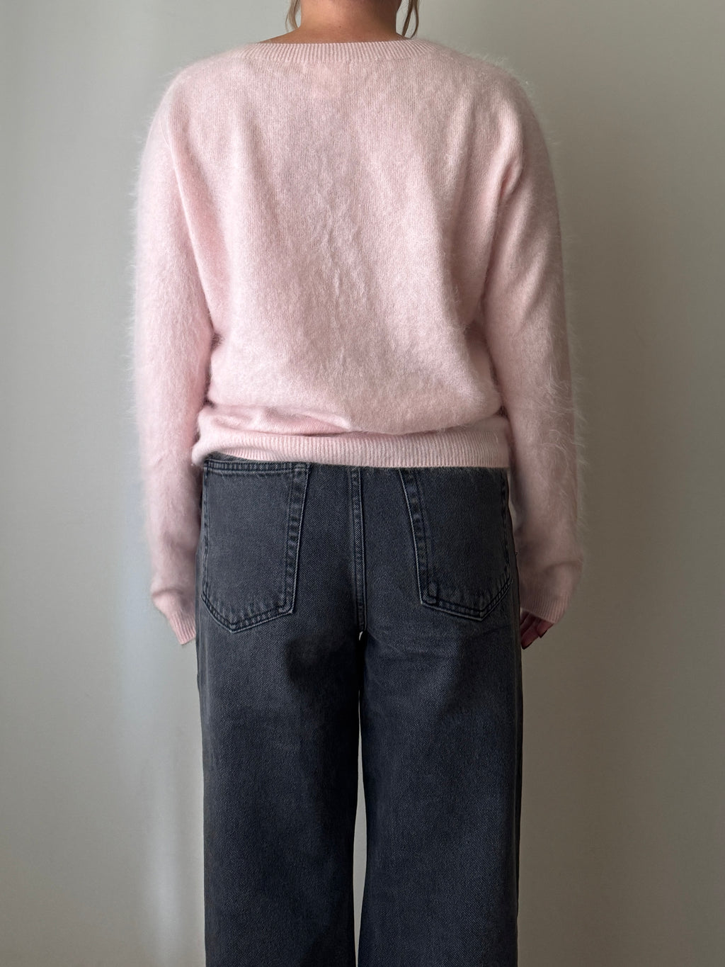 Cardigan in lana e cashmere - Pink